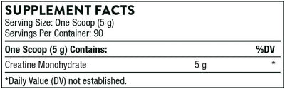 Thorne Research - Creatine powder to promote energy production, lean body mass, muscle endurance, and power. NSF Certified for Sport; 16 oz.