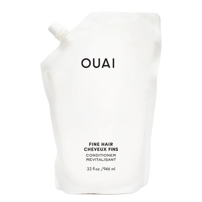 OUAI Conditioner Refill for Fine Hair, Volumizing Conditioner Made with Keratin, Biotin & Chia Seed Oil, Adds Softness, Bounce & Volume, Paraben & Sulfate Free