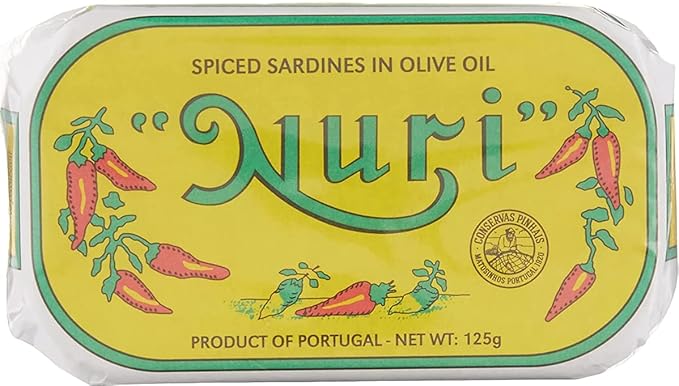 NURI Portuguese Sardines in Spiced Olive Oil - 10 Pack - (4.4 oz cans)