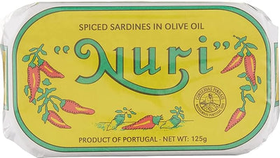 NURI Portuguese Sardines in Spiced Olive Oil - 10 Pack - (4.4 oz cans)
