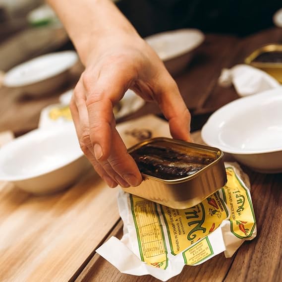 NURI Portuguese Sardines in Spiced Olive Oil - 10 Pack - (4.4 oz cans)