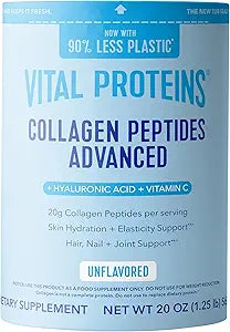 Vital Proteins - Collagen Peptides Powder, from Grass-Fed, Pasture-Raised Cows, Unflavored, 20 oz