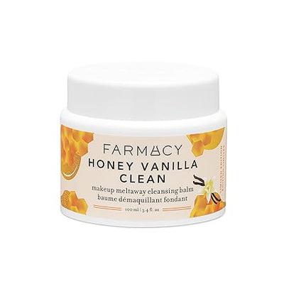 Farmacy Makeup Remover Cleansing Balm, Green Clean Waterproof Makeup Remover + Oil-Based Cleanser, Gentle Exfoliating Dual Cleanser, Melts from Balm to Foam