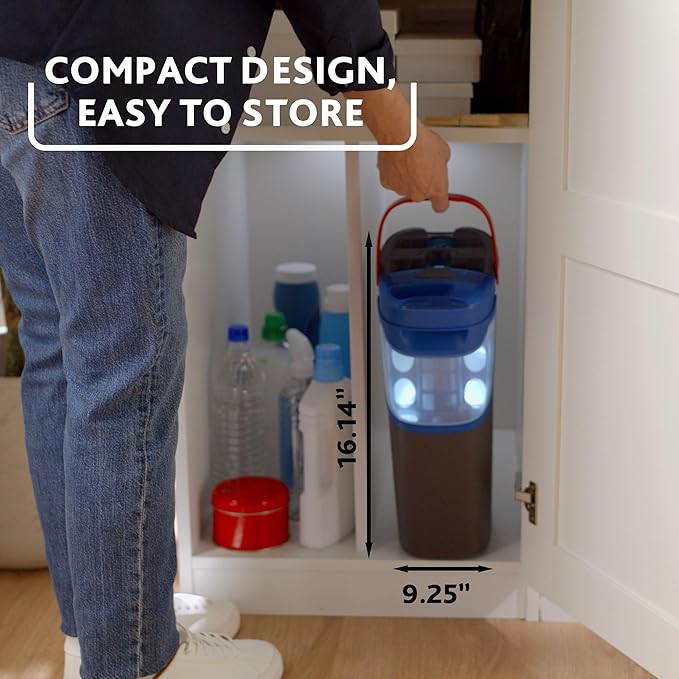 O-Cedar H2prO Flat Mop System | Quick Cleaning Tool | Clean with Clean Water | Machine Washable Reusable Microfiber Mop Pad | Safe on Wood Floors, Vinyl, Tile, Baseboards, Walls