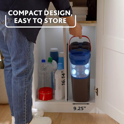 O-Cedar H2prO Flat Mop System | Quick Cleaning Tool | Clean with Clean Water | Machine Washable Reusable Microfiber Mop Pad | Safe on Wood Floors, Vinyl, Tile, Baseboards, Walls