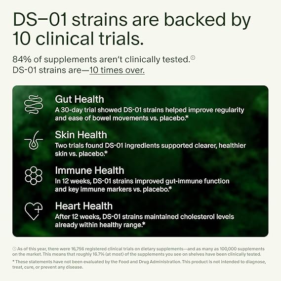 Seed DS-01 Daily Synbiotic – Prebiotic and Probiotic for Women and Men – Digestive Health, Gut Health, Immune Support, Bloating and Constipation Relief – Vegan and Shelf-Stable – 60 Capsules