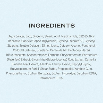 First Aid Beauty - Firming Collagen Cream with Peptides & Niacinamide, Ultra-Rich Plumping Moisturizer, Hydrates & Visibly Firms, Non-Comedogenic, Safe for Sensitive Skin, 3.5 oz