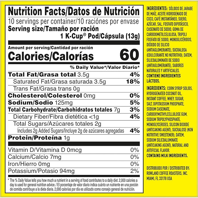 Café Bustelo Café con Leche Flavored Espresso Style Coffee, 60 Keurig K-Cup Pods