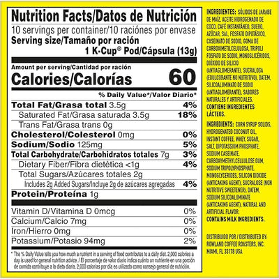 Café Bustelo Café con Leche Flavored Espresso Style Coffee, 60 Keurig K-Cup Pods